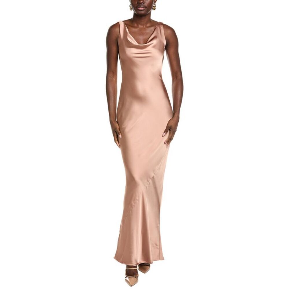 Norma Kamali Womens  Maria Gown, Brown